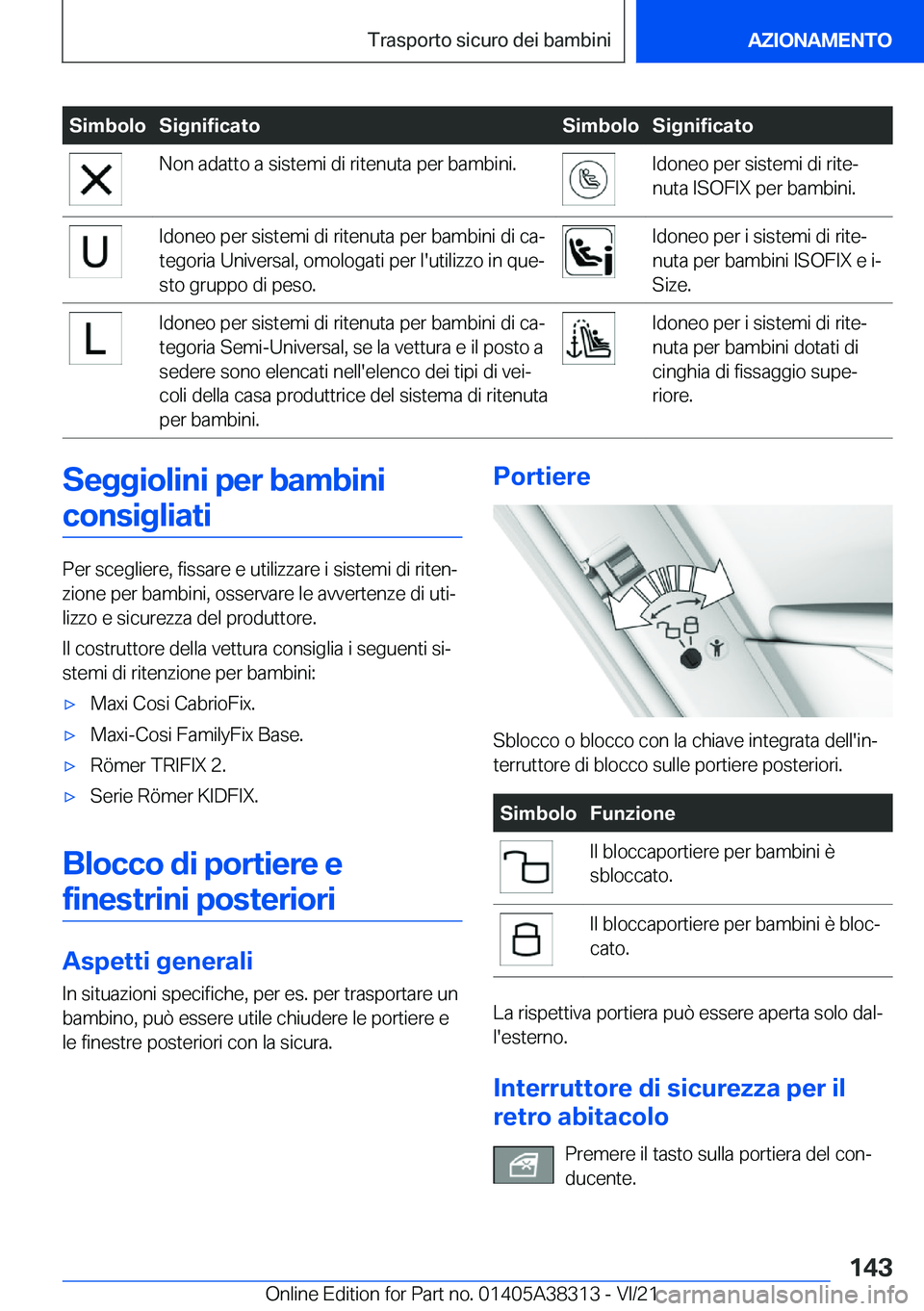 BMW 2 SERIES GRAN COUPE 2022  Libretti Di Uso E manutenzione (in Italian) �S�i�m�b�o�l�o�S�i�g�n�i�f�i�c�a�t�o�S�i�m�b�o�l�o�S�i�g�n�i�f�i�c�a�t�o�N�o�n��a�d�a�t�t�o��a��s�i�s�t�e�m�i��d�i��r�i�t�e�n�u�t�a��p�e�r��b�a�m�b�i�n�i�.�I�d�o�n�e�o��p�e�r��s�i�s�t�e�m�i�