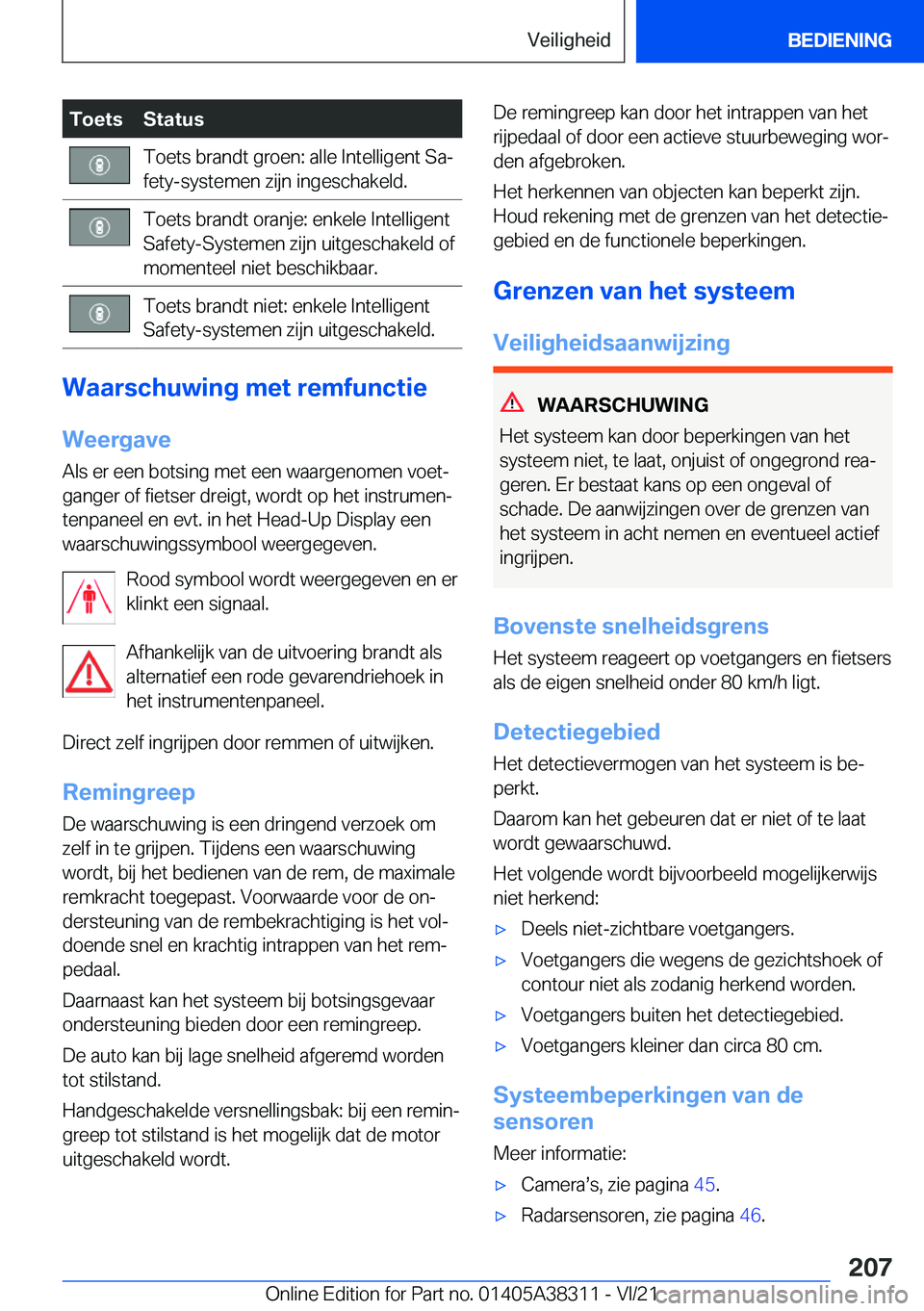 BMW 2 SERIES GRAN COUPE 2022  Instructieboekjes (in Dutch) �T�o�e�t�s�S�t�a�t�u�s�T�o�e�t�s��b�r�a�n�d�t��g�r�o�e�n�:��a�l�l�e��I�n�t�e�l�l�i�g�e�n�t��S�aj
�f�e�t�y�-�s�y�s�t�e�m�e�n��z�i�j�n��i�n�g�e�s�c�h�a�k�e�l�d�.�T�o�e�t�s��b�r�a�n�d�t��o�r�a�