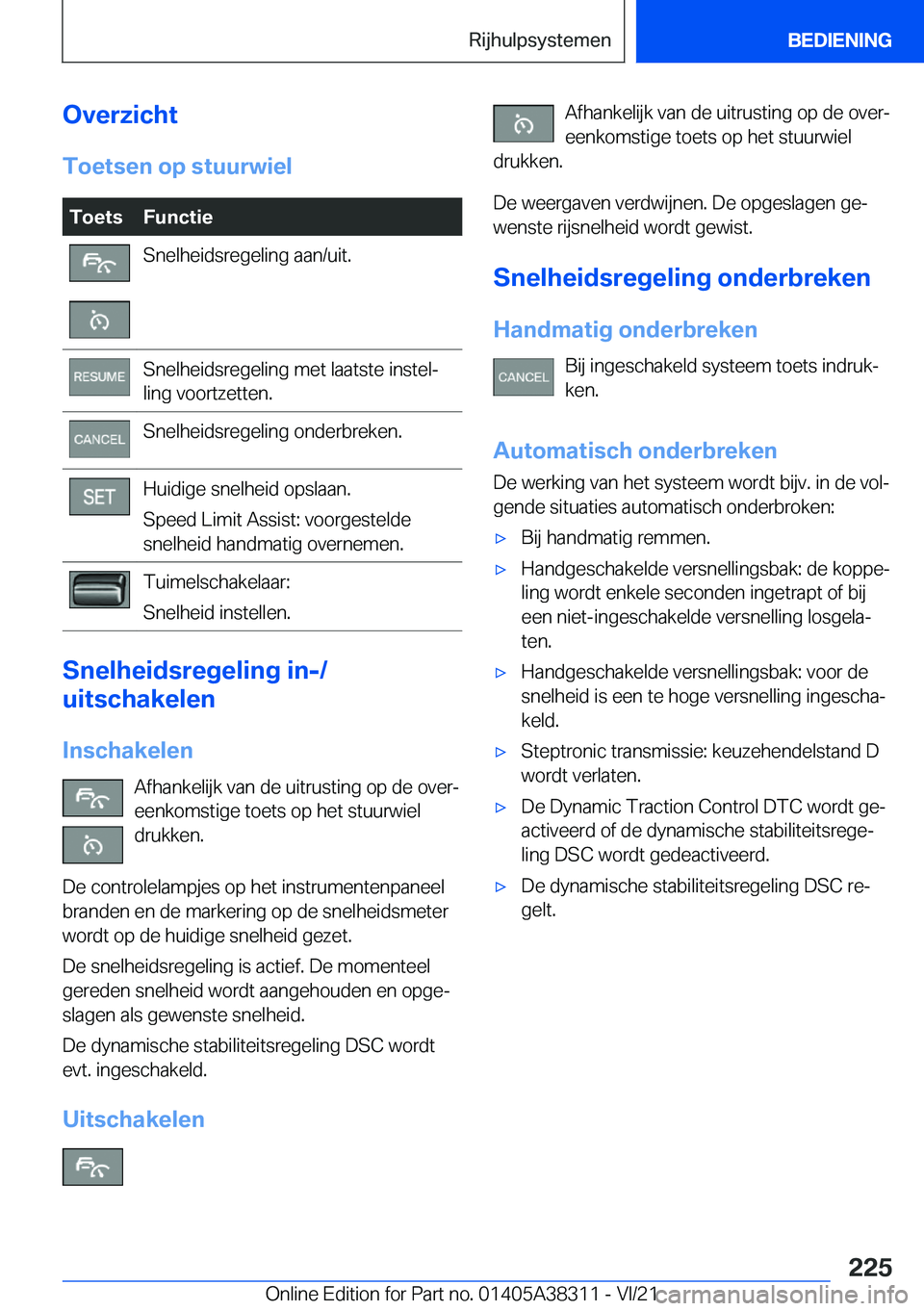 BMW 2 SERIES GRAN COUPE 2022  Instructieboekjes (in Dutch) �O�v�e�r�z�i�c�h�t�T�o�e�t�s�e�n��o�p��s�t�u�u�r�w�i�e�l�T�o�e�t�s�F�u�n�c�t�i�e�S�n�e�l�h�e�i�d�s�r�e�g�e�l�i�n�g��a�a�n�/�u�i�t�.�S�n�e�l�h�e�i�d�s�r�e�g�e�l�i�n�g��m�e�t��l�a�a�t�s�t�e��i�n�s