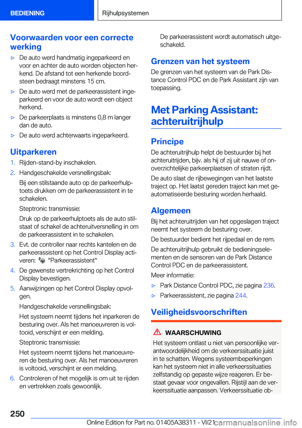 BMW 2 SERIES GRAN COUPE 2022  Instructieboekjes (in Dutch) �V�o�o�r�w�a�a�r�d�e�n��v�o�o�r��e�e�n��c�o�r�r�e�c�t�e
�w�e�r�k�i�n�g'x�D�e��a�u�t�o��w�e�r�d��h�a�n�d�m�a�t�i�g��i�n�g�e�p�a�r�k�e�e�r�d��e�n �v�o�o�r��e�n��a�c�h�t�e�r��d�e��a�u�t�o