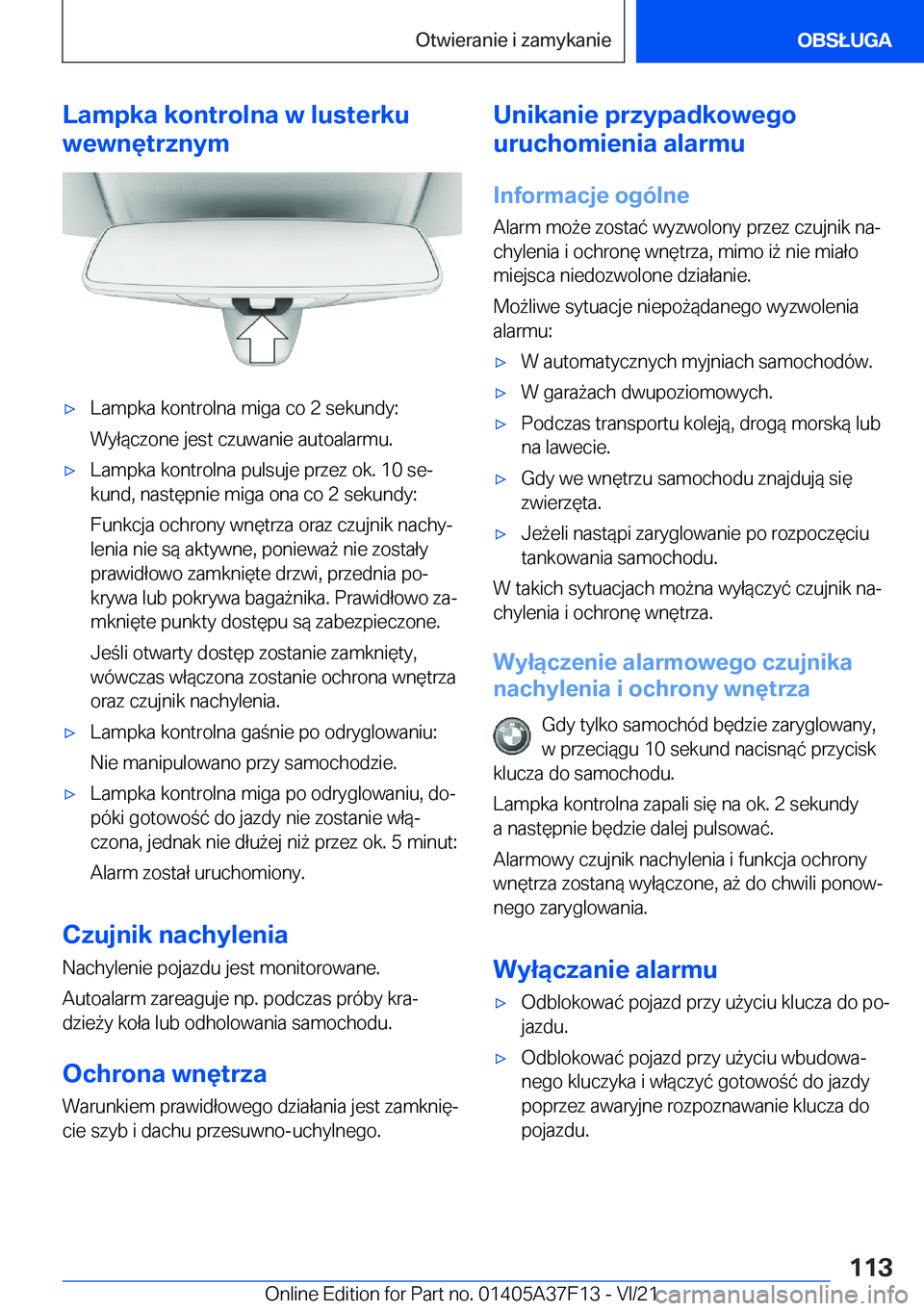 BMW 2 SERIES GRAN COUPE 2022  Instrukcja obsługi (in Polish) �L�a�m�p�k�a��k�o�n�t�r�o�l�n�a��w��l�u�s�t�e�r�k�u
�w�e�w�n�