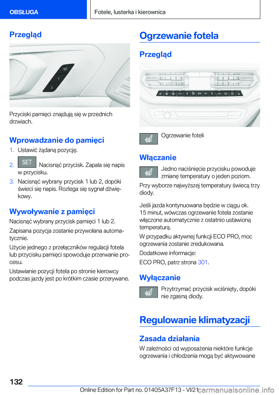 BMW 2 SERIES GRAN COUPE 2022  Instrukcja obsługi (in Polish) �P�r�z�e�g�l�ą�d
�P�r�z�y�c�i�s�k�i��p�a�m�i�