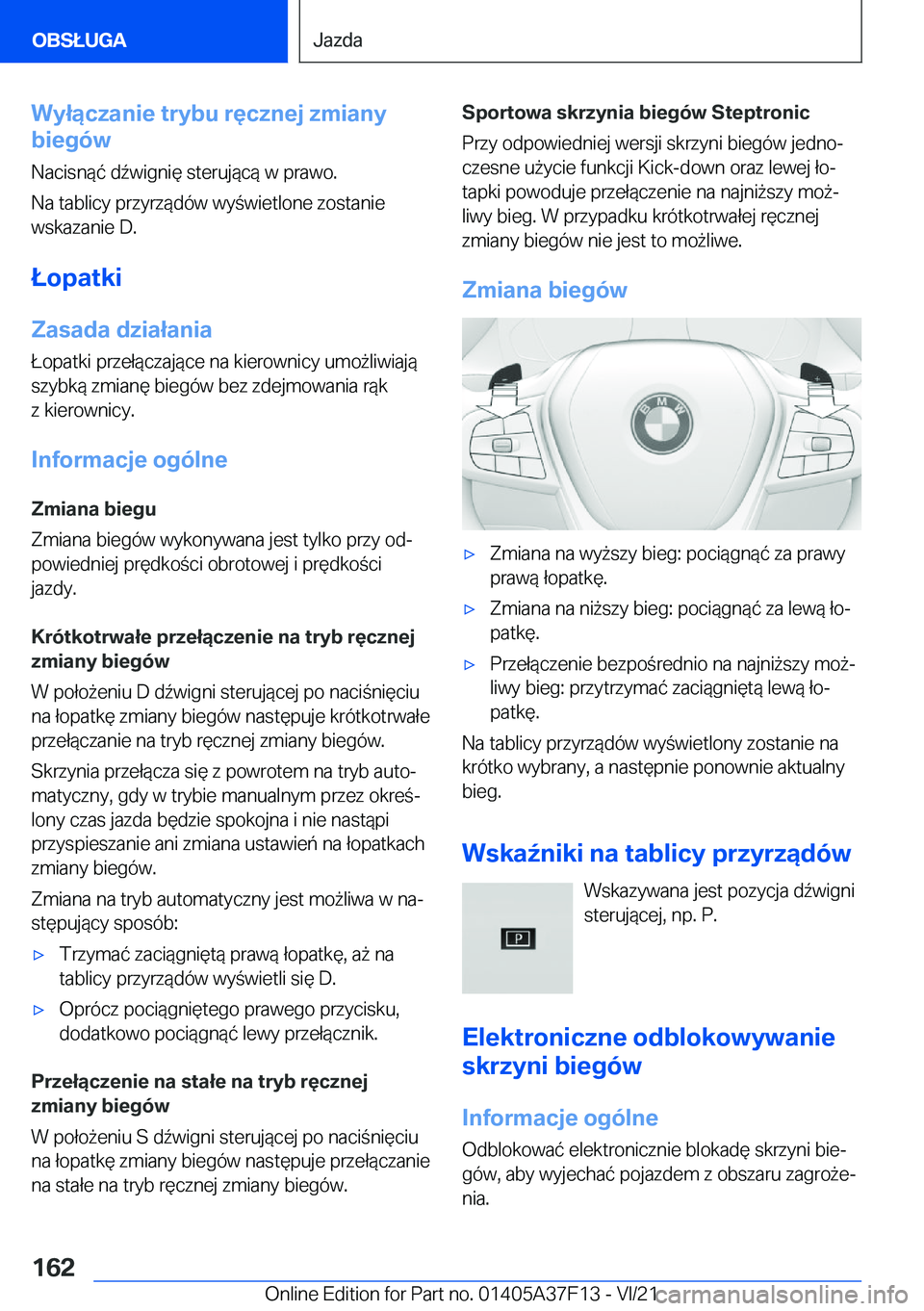 BMW 2 SERIES GRAN COUPE 2022  Instrukcja obsługi (in Polish) �W�y�ł�ą�c�z�a�n�i�e��t�r�y�b�u��r�