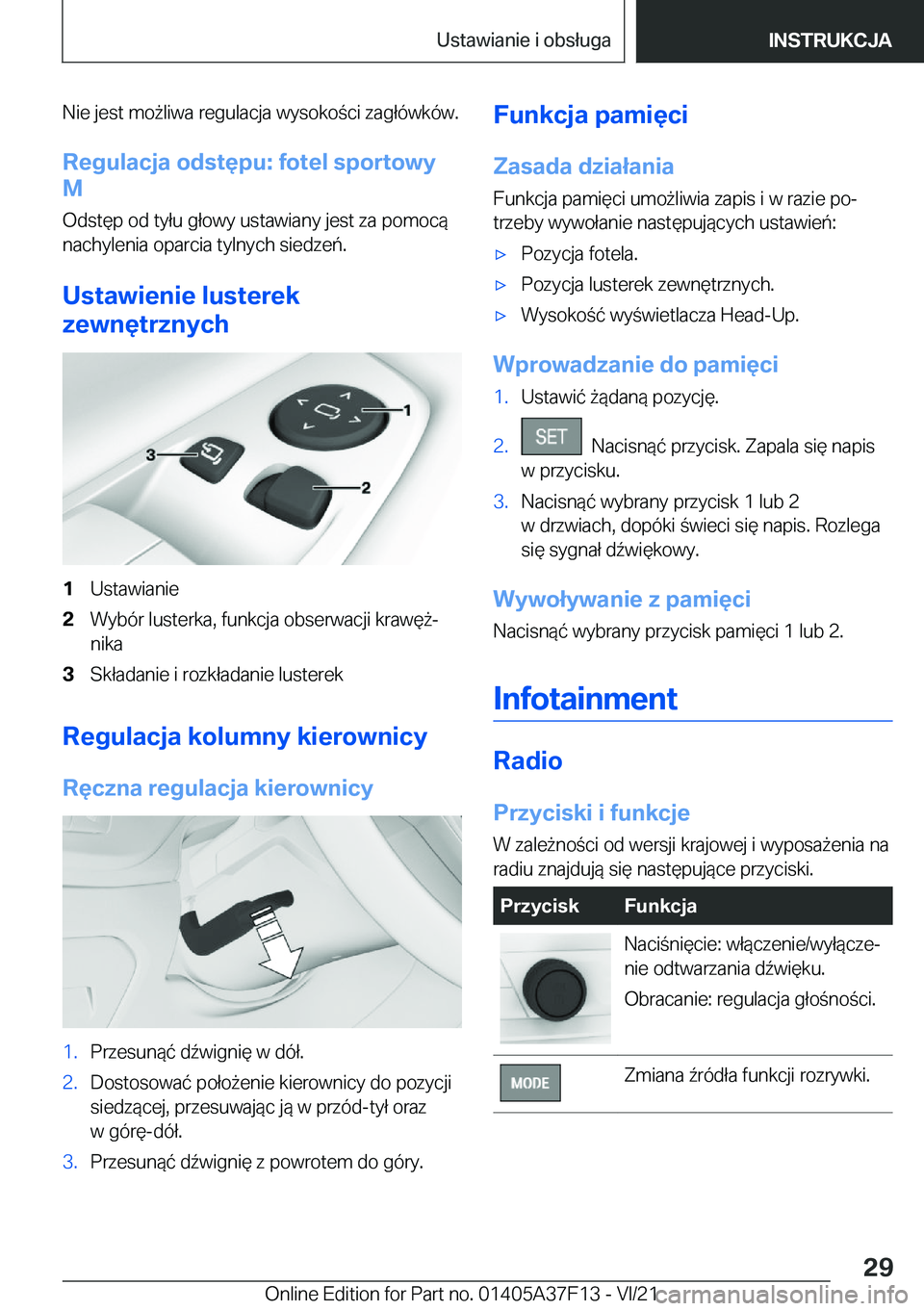 BMW 2 SERIES GRAN COUPE 2022  Instrukcja obsługi (in Polish) �N�i�e��j�e�s�t��m�o9�l�i�w�a��r�e�g�u�l�a�c�j�a��w�y�s�o�k�o�c�i��z�a�g�ł�