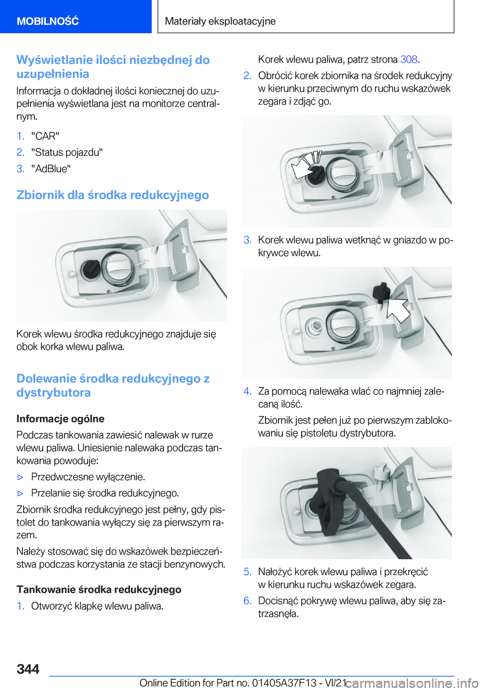 BMW 2 SERIES GRAN COUPE 2022  Instrukcja obsługi (in Polish) �W�y�w�i�e�t�l�a�n�i�e��i�l�o�c�i��n�i�e�z�b�