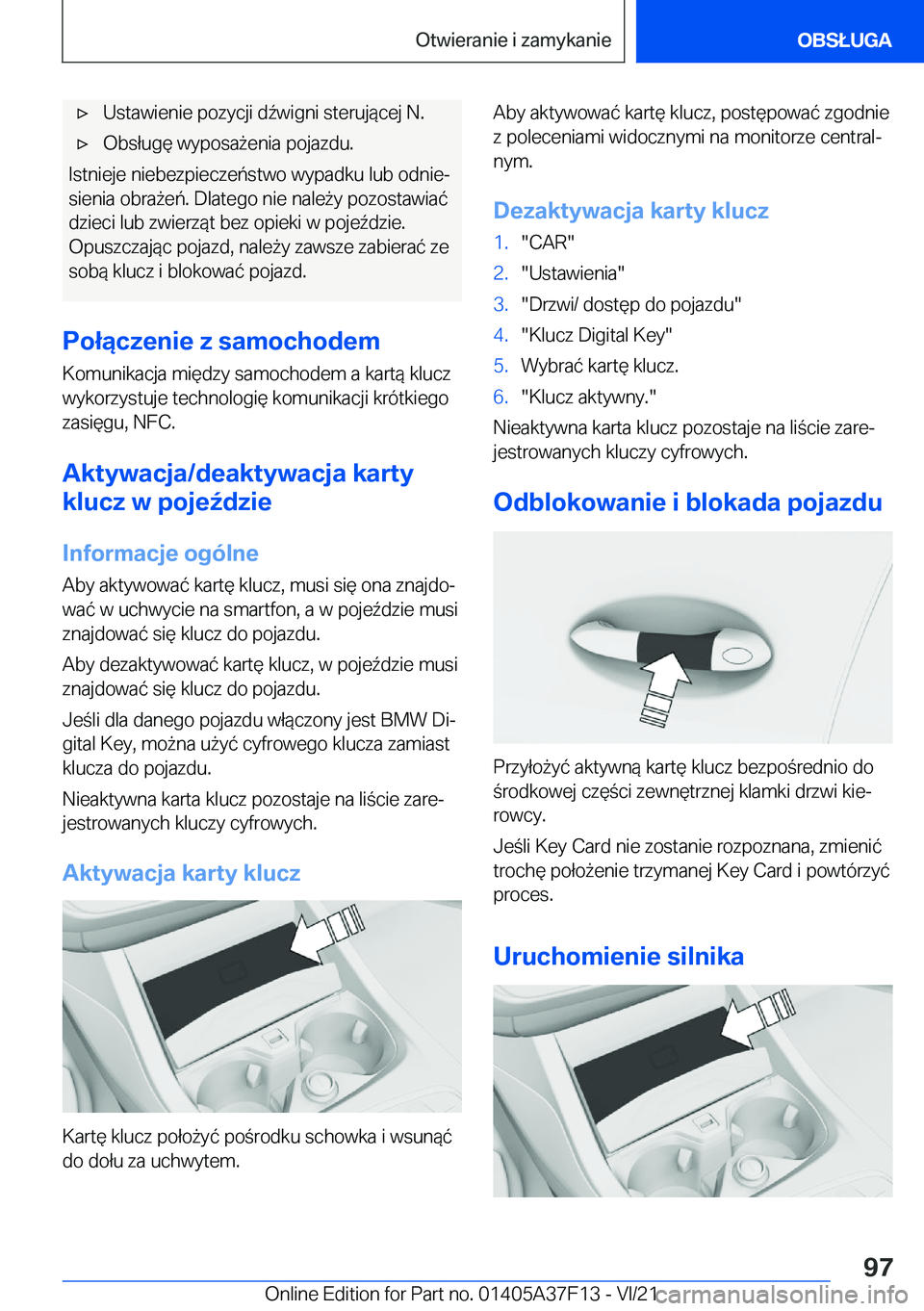 BMW 2 SERIES GRAN COUPE 2022  Instrukcja obsługi (in Polish) 'x�U�s�t�a�w�i�e�n�i�e��p�o�z�y�c�j�i��d7�w�i�g�n�i��s�t�e�r�u�j�