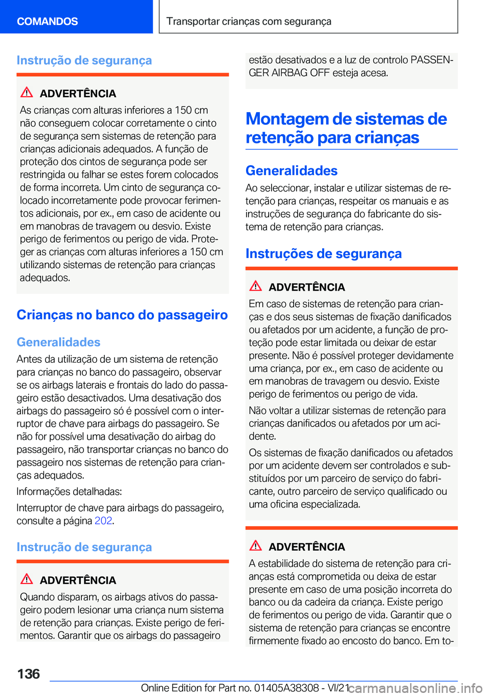 BMW 2 SERIES GRAN COUPE 2022  Manual do condutor (in Portuguese) �I�n�s�t�r�u�
