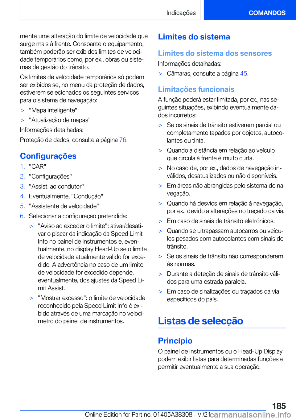 BMW 2 SERIES GRAN COUPE 2022  Manual do condutor (in Portuguese) �m�e�n�t�e��u�m�a��a�l�t�e�r�a�