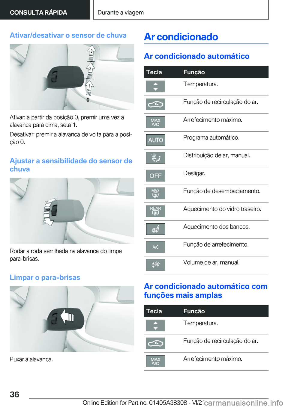 BMW 2 SERIES GRAN COUPE 2022  Manual do condutor (in Portuguese) �A�t�i�v�a�r�/�d�e�s�a�t�i�v�a�r��o��s�e�n�s�o�r��d�e��c�h�u�v�a
�A�t�i�v�a�r�:��a��p�a�r�t�i�r��d�a��p�o�s�i�