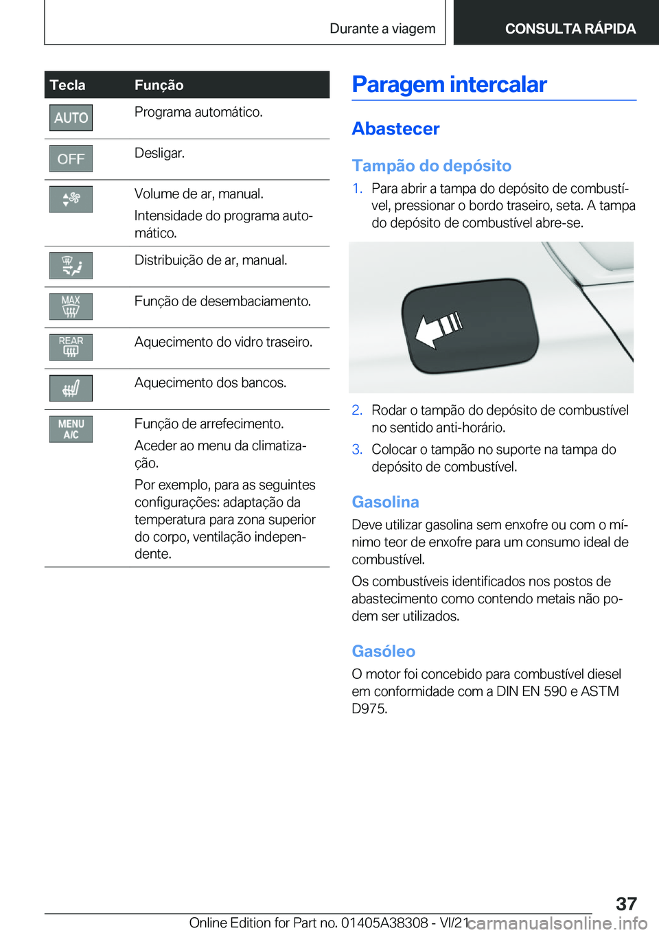 BMW 2 SERIES GRAN COUPE 2022  Manual do condutor (in Portuguese) �T�e�c�l�a�F�u�n�