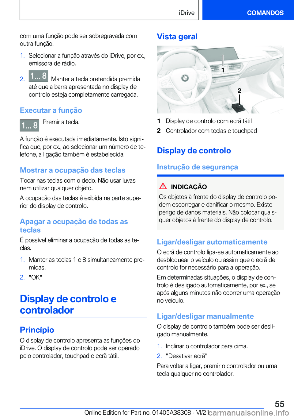 BMW 2 SERIES GRAN COUPE 2022  Manual do condutor (in Portuguese) �c�o�m��u�m�a��f�u�n�