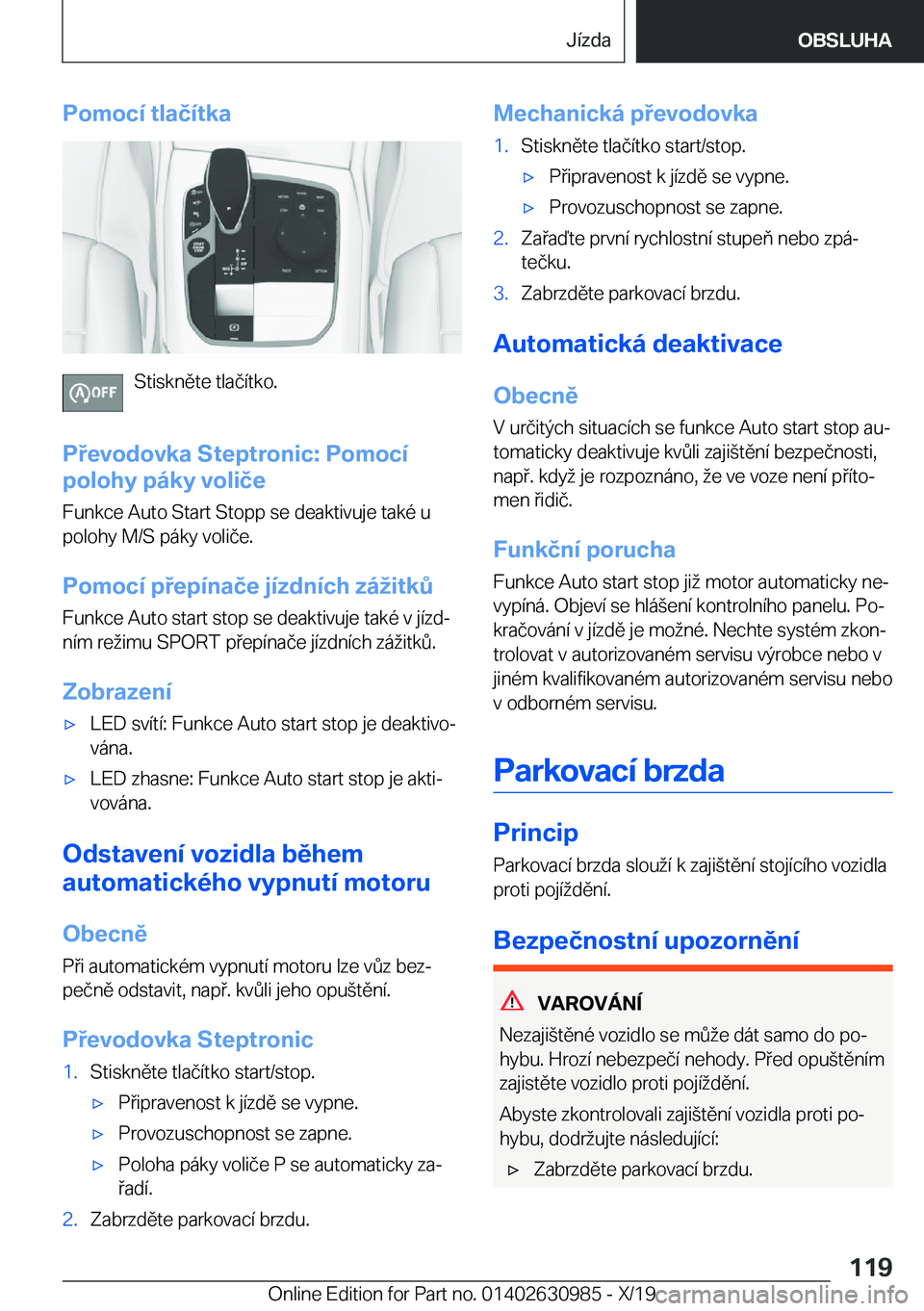 BMW 2 SERIES GRAN COUPE 2020  Návod na použití (in Czech) �P�o�m�o�c�