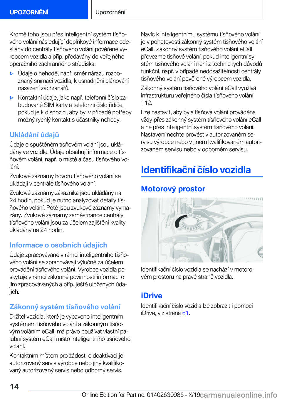 BMW 2 SERIES GRAN COUPE 2020  Návod na použití (in Czech) �K�r�o�m�