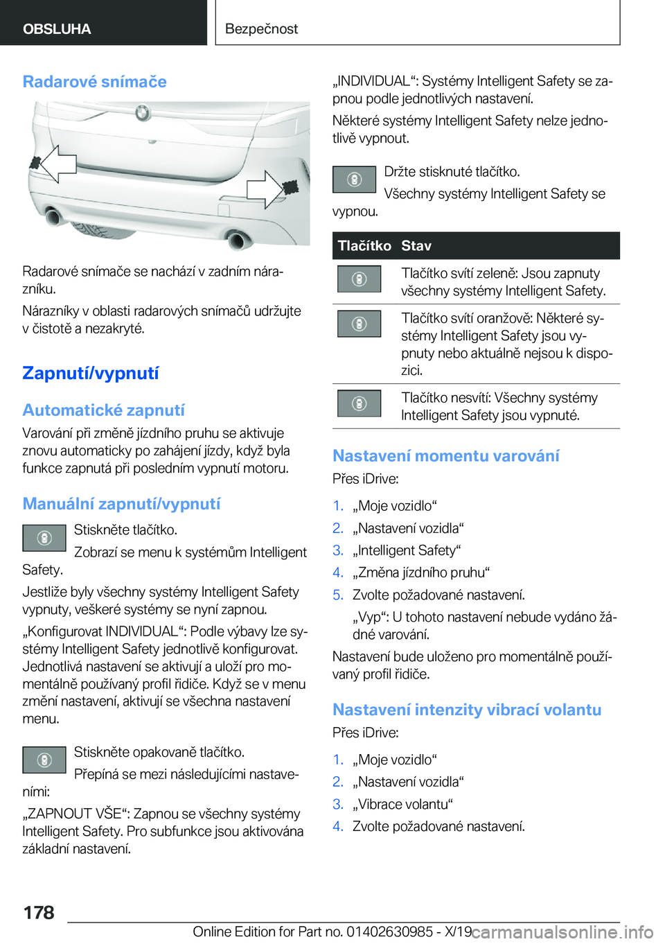 BMW 2 SERIES GRAN COUPE 2020  Návod na použití (in Czech) �R�a�d�a�r�o�v�
