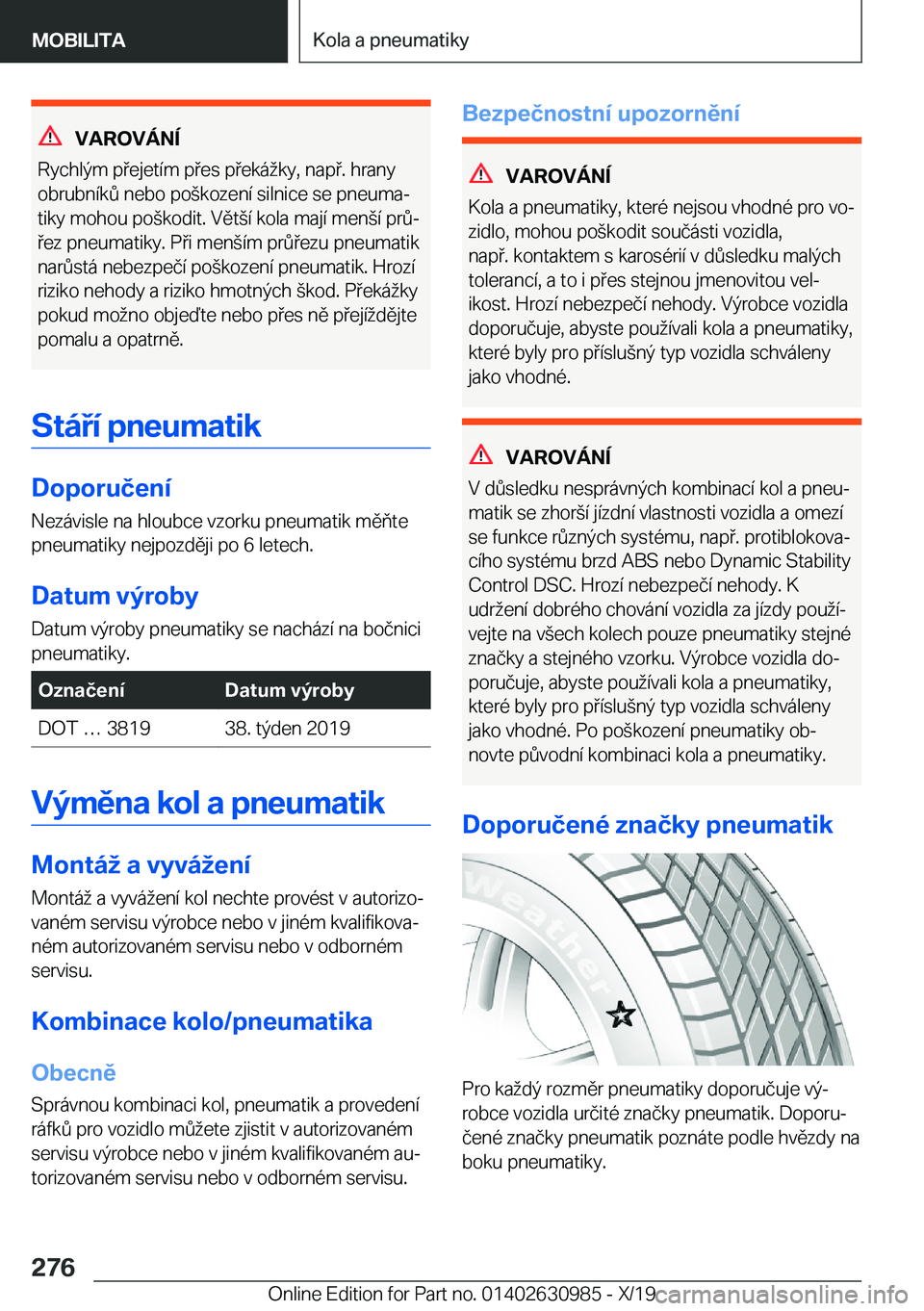 BMW 2 SERIES GRAN COUPE 2020  Návod na použití (in Czech) �V�A�R�O�V�