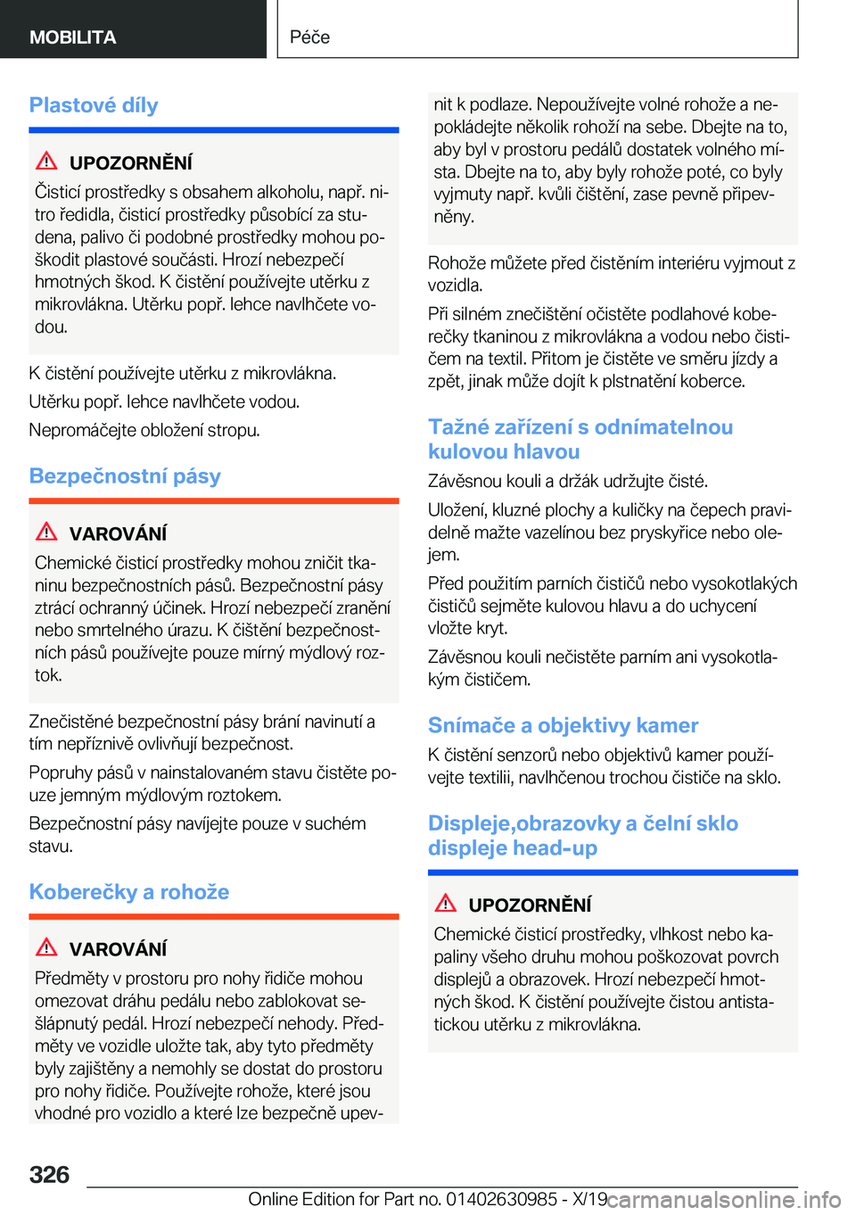 BMW 2 SERIES GRAN COUPE 2020  Návod na použití (in Czech) �P�l�a�s�t�o�v�