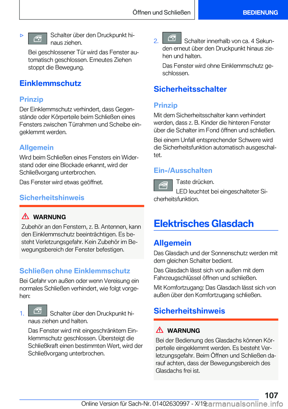 BMW 2 SERIES GRAN COUPE 2020  Betriebsanleitungen (in German) x�S�c�h�a�l�t�e�r��