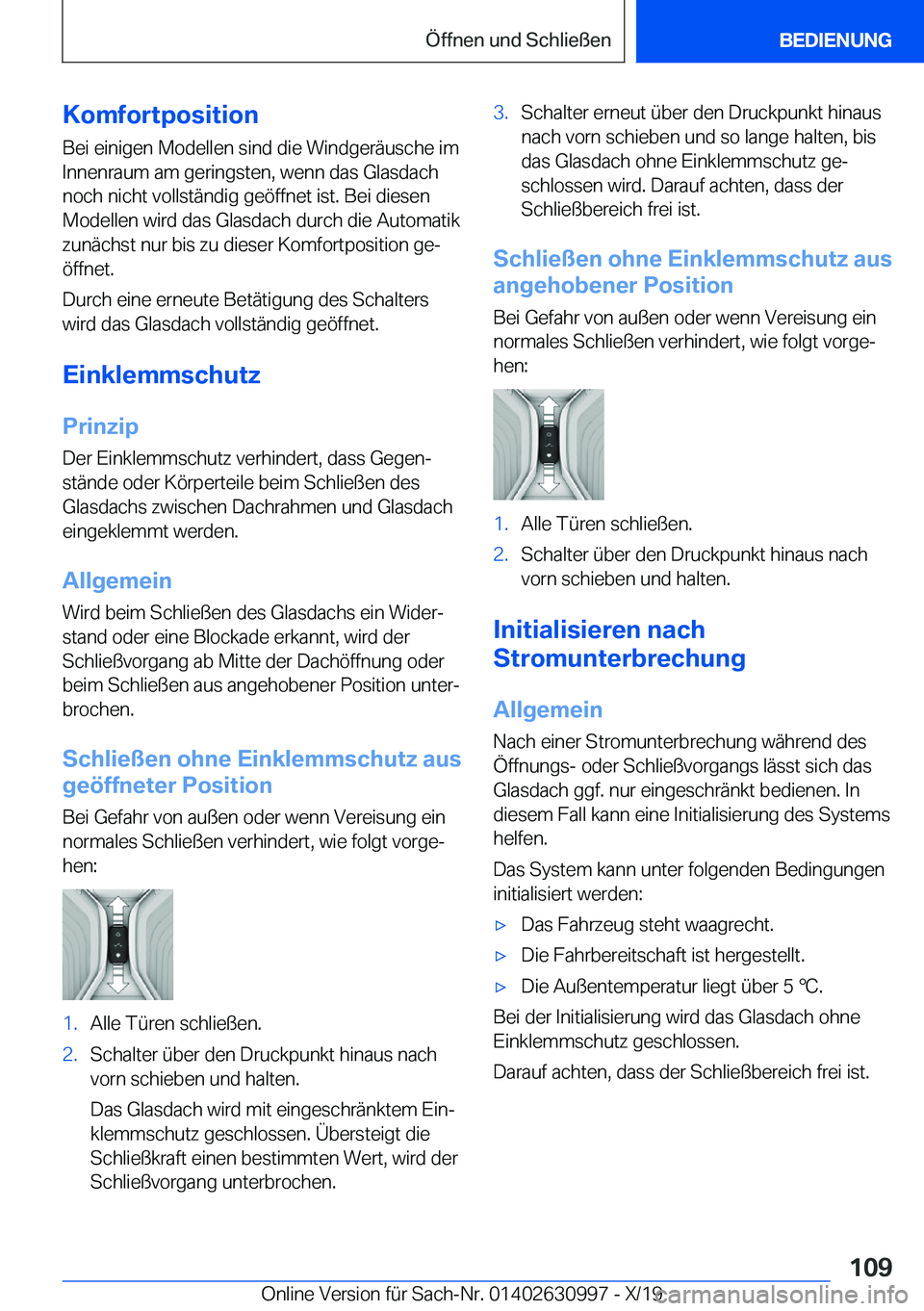 BMW 2 SERIES GRAN COUPE 2020  Betriebsanleitungen (in German) �K�o�m�f�o�r�t�p�o�s�i�t�i�o�n
�B�e�i��e�i�n�i�g�e�n��M�o�d�e�l�l�e�n��s�i�n�d��d�i�e��W�i�n�d�g�e�r�