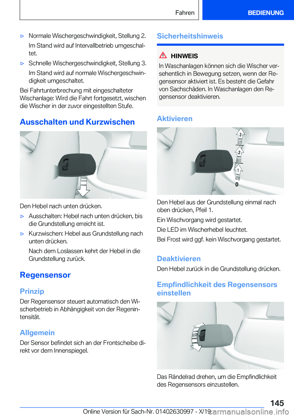 BMW 2 SERIES GRAN COUPE 2020  Betriebsanleitungen (in German) x�N�o�r�m�a�l�e��W�i�s�c�h�e�r�g�e�s�c�h�w�i�n�d�i�g�k�e�i�t�,��S�t�e�l�l�u�n�g��2�.�I�m��S�t�a�n�d��w�i�r�d��a�u�f��I�n�t�e�r�v�a�l�l�b�e�t�r�i�e�b��u�m�g�e�s�c�h�a�lj�t�e�t�.x�S�c�h�n�e�l