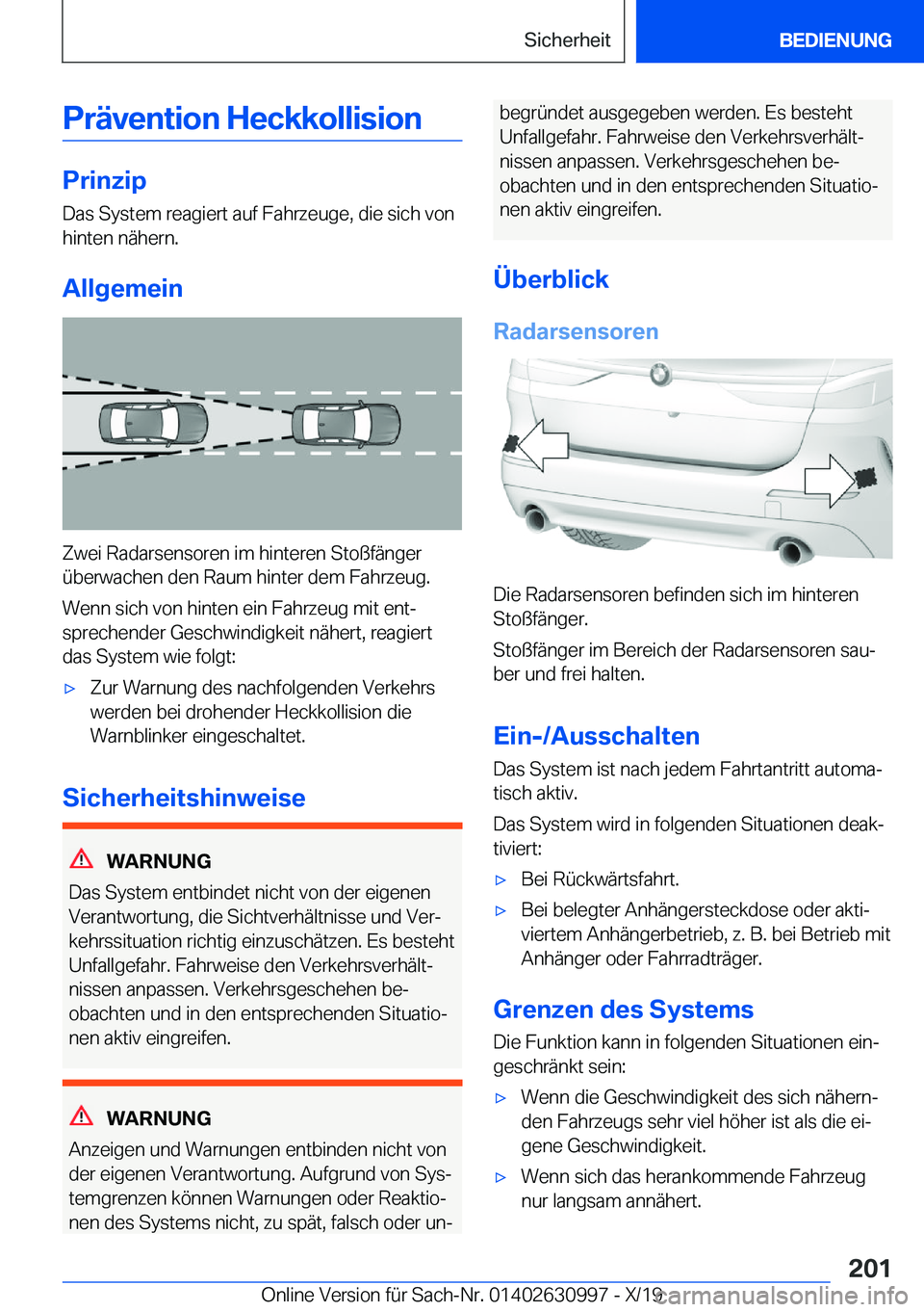 BMW 2 SERIES GRAN COUPE 2020  Betriebsanleitungen (in German) �P�r�