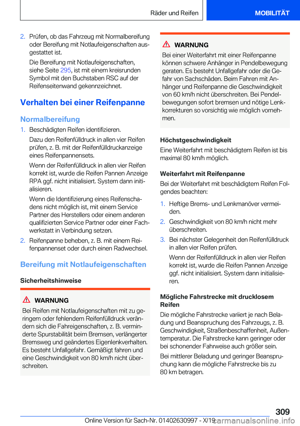 BMW 2 SERIES GRAN COUPE 2020  Betriebsanleitungen (in German) �2�.�P�r�