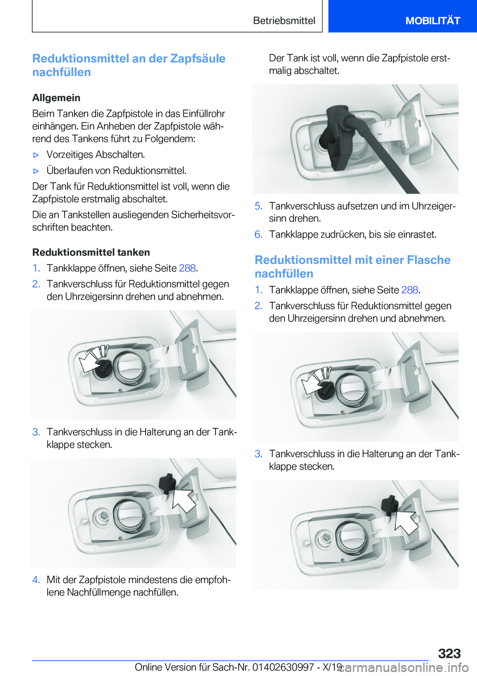 BMW 2 SERIES GRAN COUPE 2020  Betriebsanleitungen (in German) �R�e�d�u�k�t�i�o�n�s�m�i�t�t�e�l��a�n��d�e�r��Z�a�p�f�s�