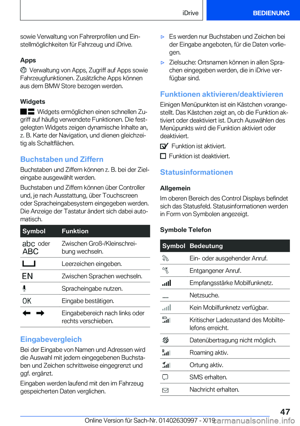 BMW 2 SERIES GRAN COUPE 2020  Betriebsanleitungen (in German) �s�o�w�i�e��V�e�r�w�a�l�t�u�n�g��v�o�n��F�a�h�r�e�r�p�r�o�f�i�l�e�n��u�n�d��E�i�nj�s�t�e�l�l�m�