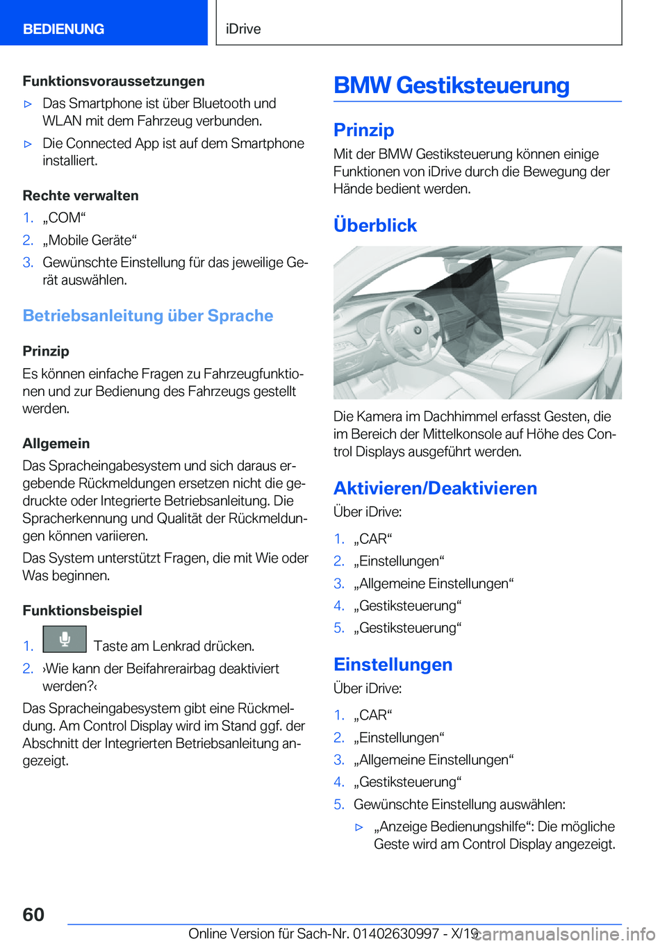 BMW 2 SERIES GRAN COUPE 2020  Betriebsanleitungen (in German) �F�u�n�k�t�i�o�n�s�v�o�r�a�u�s�s�e�t�z�u�n�g�e�nx�D�a�s��S�m�a�r�t�p�h�o�n�e��i�s�t��