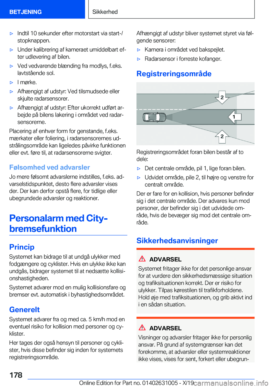 BMW 2 SERIES GRAN COUPE 2020  InstruktionsbØger (in Danish) 'x�I�n�d�t�i�l��1�0��s�e�k�u�n�d�e�r��e�f�t�e�r��m�o�t�o�r�s�t�a�r�t��v�i�a��s�t�a�r�t�-�/�s�t�o�p�k�n�a�p�p�e�n�.'x�U�n�d�e�r��k�a�l�i�b�r�e�r�i�n�g��a�f��k�a�m�e�r�a�e�t��u�m�i�d�d