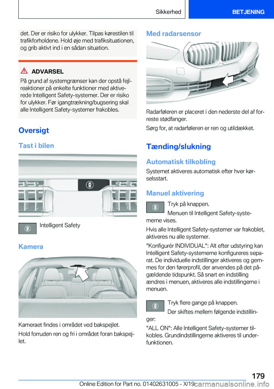 BMW 2 SERIES GRAN COUPE 2020  InstruktionsbØger (in Danish) �d�e�t�.��D�e�r��e�r��r�i�s�i�k�o��f�o�r��u�l�y�k�k�e�r�.��T�i�l�p�a�s��k�