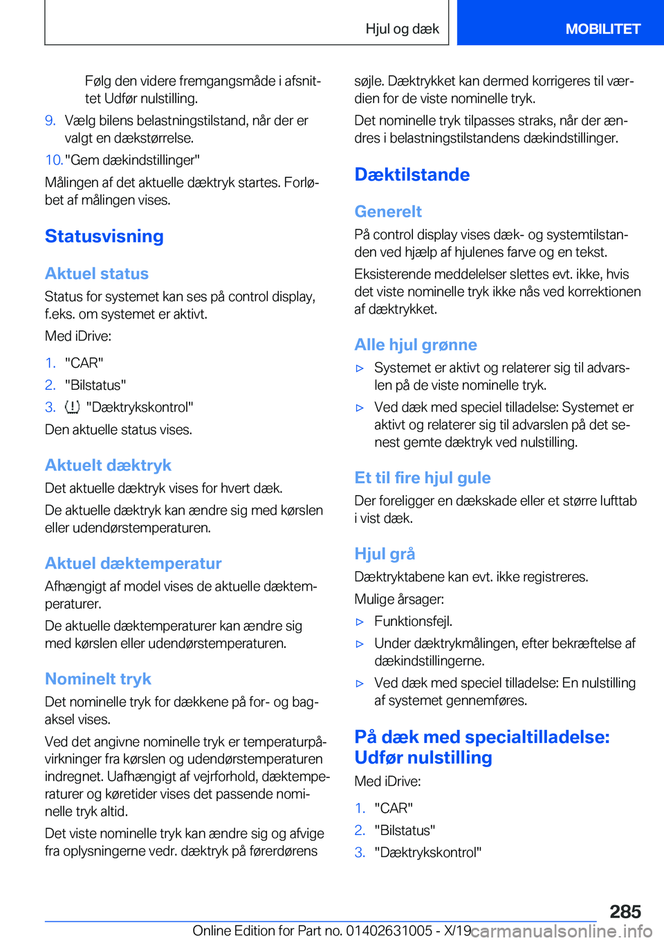 BMW 2 SERIES GRAN COUPE 2020  InstruktionsbØger (in Danish) �F�