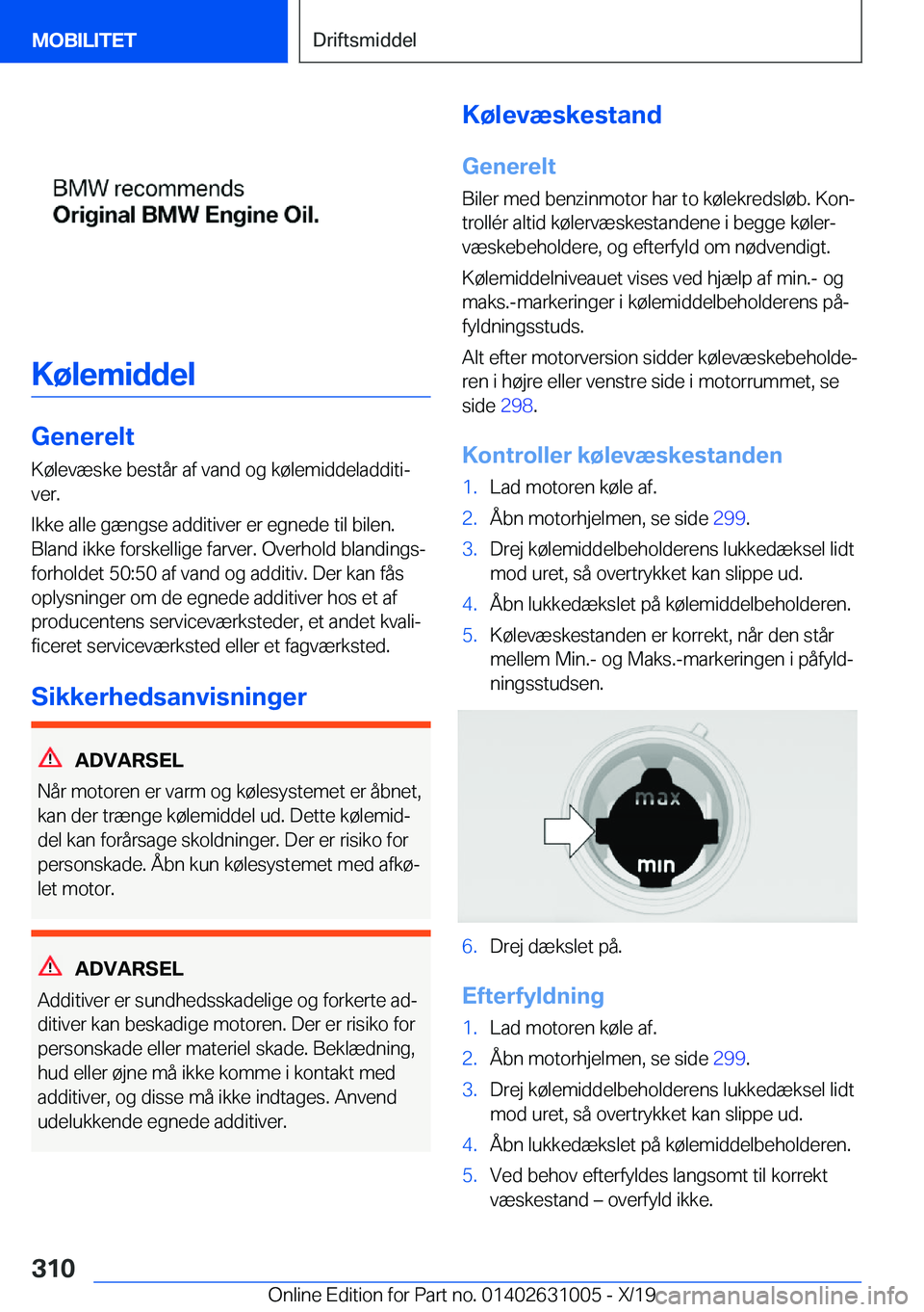 BMW 2 SERIES GRAN COUPE 2020  InstruktionsbØger (in Danish) �K�