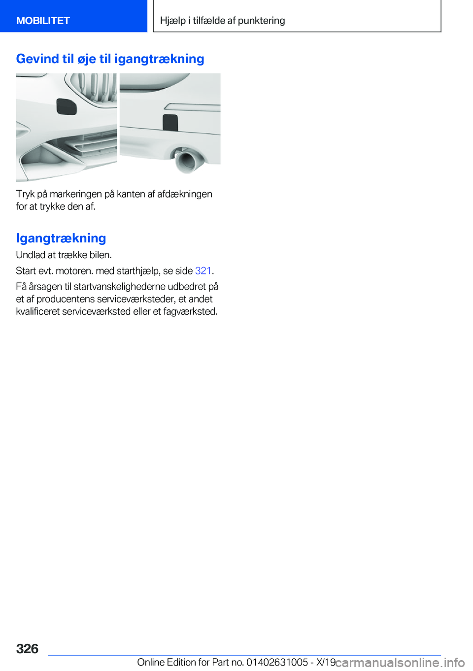 BMW 2 SERIES GRAN COUPE 2020  InstruktionsbØger (in Danish) �G�e�v�i�n�d��t�i�l��