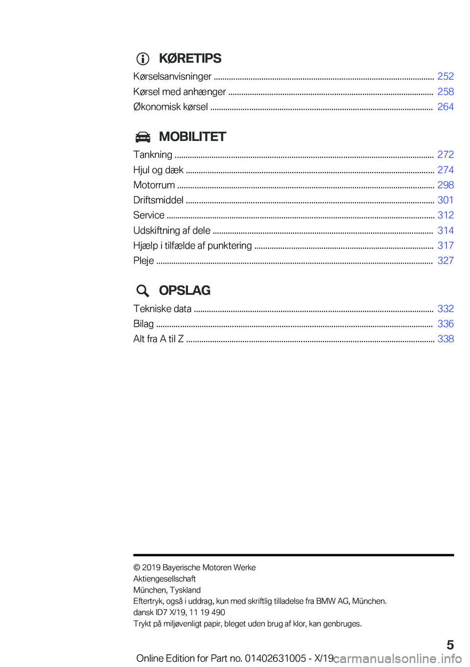 BMW 2 SERIES GRAN COUPE 2020  InstruktionsbØger (in Danish) �K�