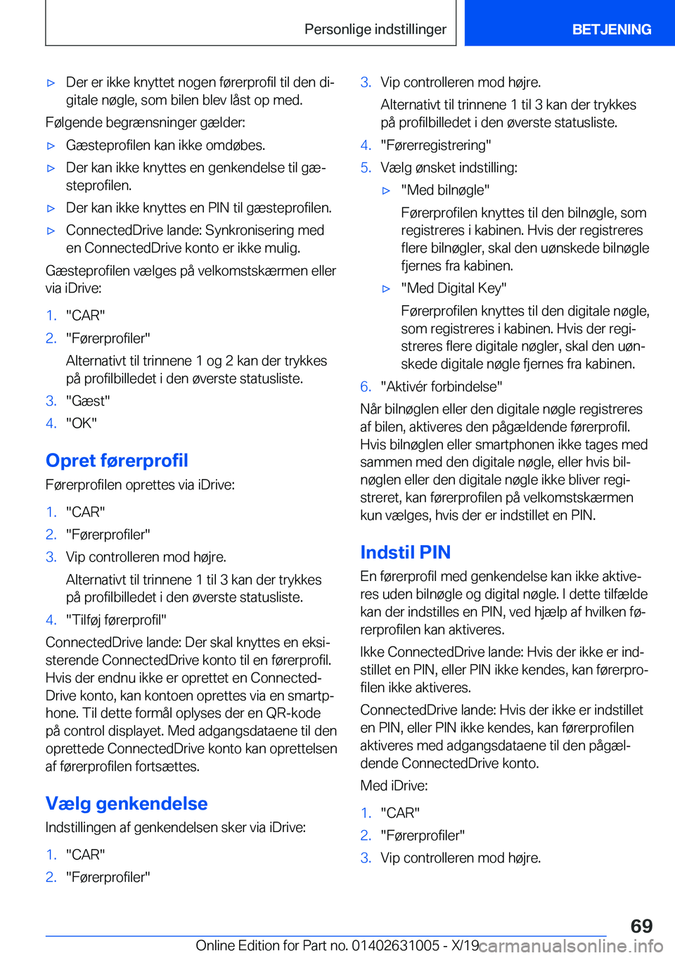 BMW 2 SERIES GRAN COUPE 2020  InstruktionsbØger (in Danish) 'x�D�e�r��e�r��i�k�k�e��k�n�y�t�t�e�t��n�o�g�e�n��f�