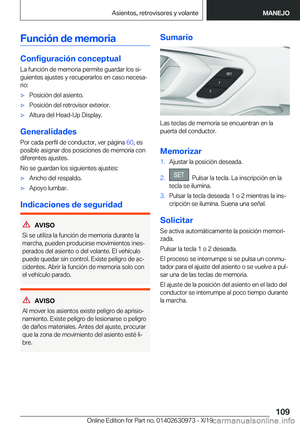 BMW 2 SERIES GRAN COUPE 2020  Manuales de Empleo (in Spanish) �F�u�n�c�i�