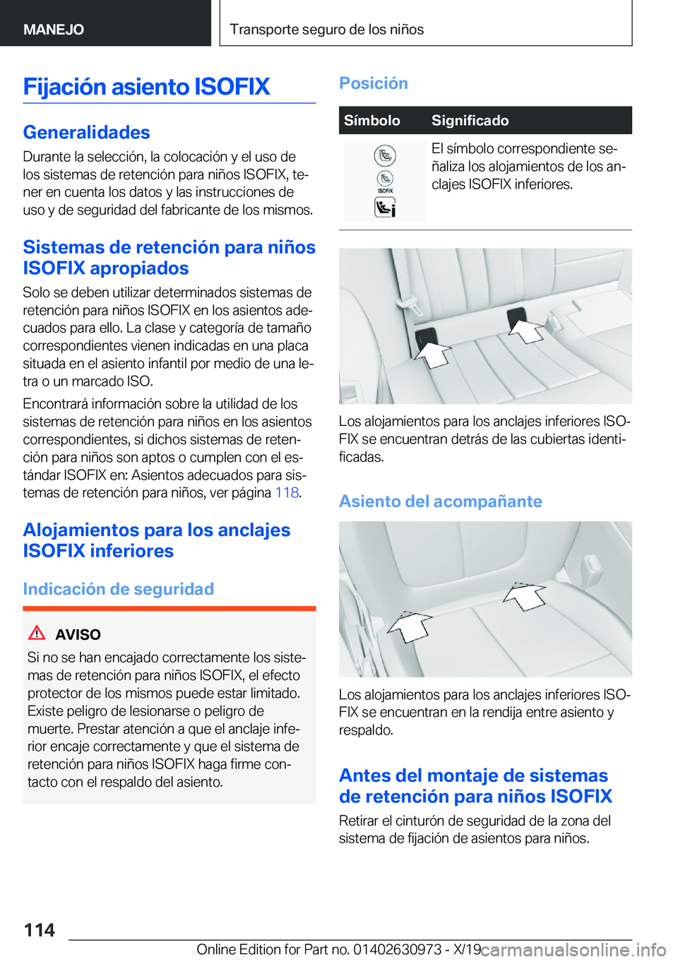 BMW 2 SERIES GRAN COUPE 2020  Manuales de Empleo (in Spanish) �F�i�j�a�c�i�