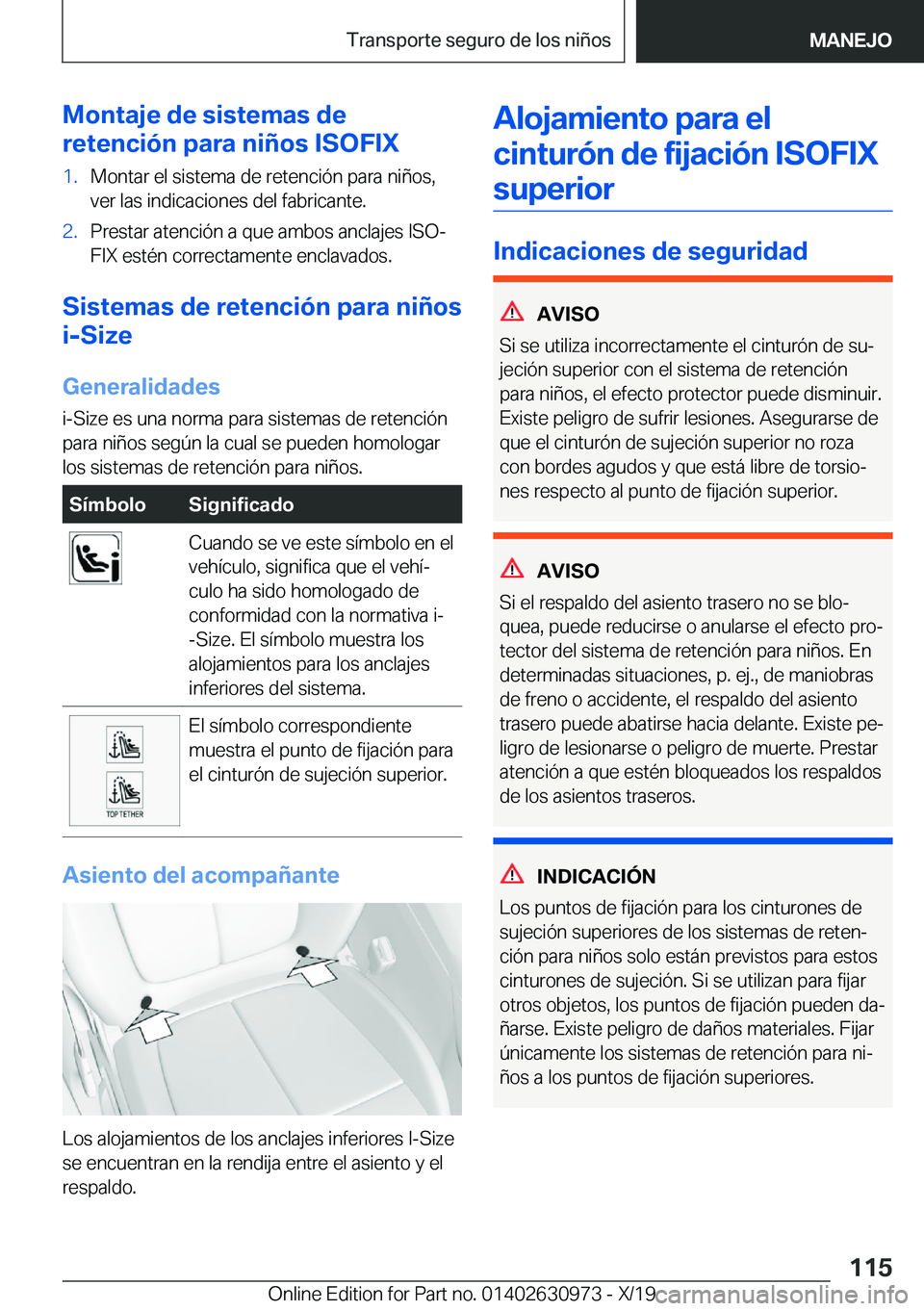 BMW 2 SERIES GRAN COUPE 2020  Manuales de Empleo (in Spanish) �M�o�n�t�a�j�e��d�e��s�i�s�t�e�m�a�s��d�e
�r�e�t�e�n�c�i�