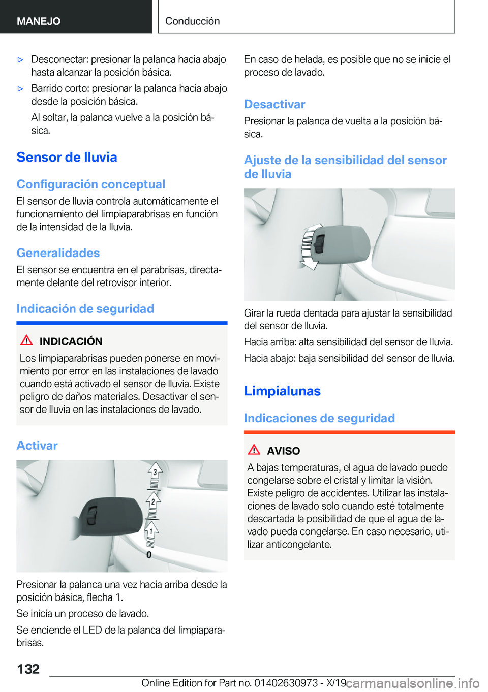BMW 2 SERIES GRAN COUPE 2020  Manuales de Empleo (in Spanish) x�D�e�s�c�o�n�e�c�t�a�r�:��p�r�e�s�i�o�n�a�r��l�a��p�a�l�a�n�c�a��h�a�c�i�a��a�b�a�j�o
�h�a�s�t�a��a�l�c�a�n�z�a�r��l�a��p�o�s�i�c�i�