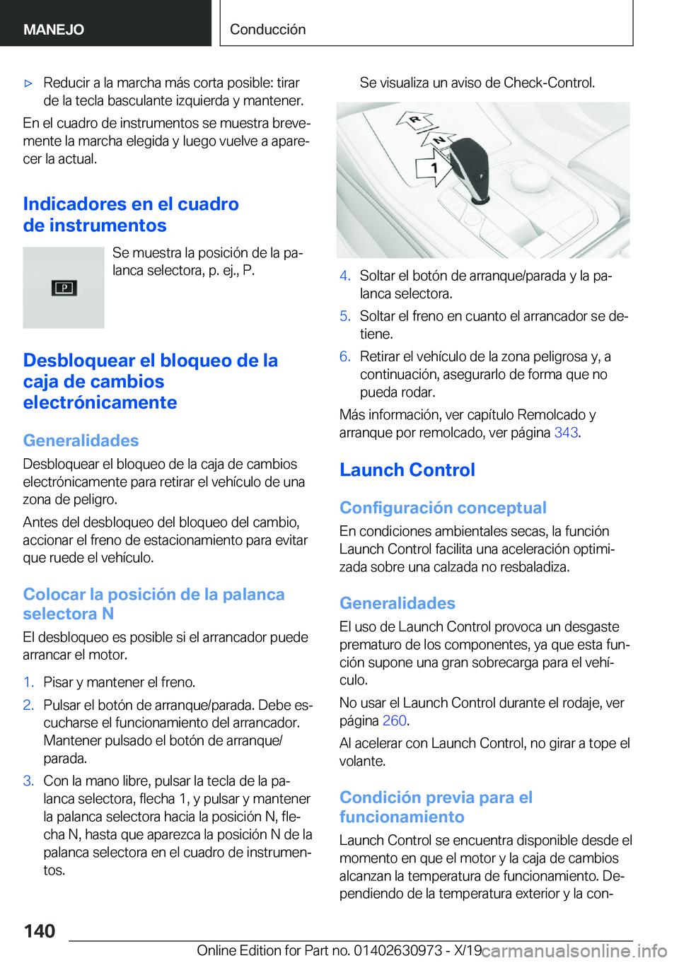 BMW 2 SERIES GRAN COUPE 2020  Manuales de Empleo (in Spanish) x�R�e�d�u�c�i�r��a��l�a��m�a�r�c�h�a��m�