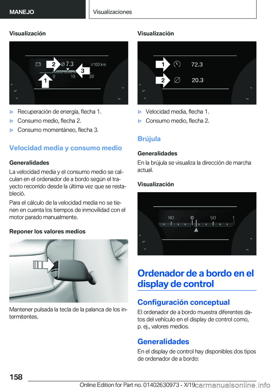 BMW 2 SERIES GRAN COUPE 2020  Manuales de Empleo (in Spanish) �V�i�s�u�a�l�i�z�a�c�i�