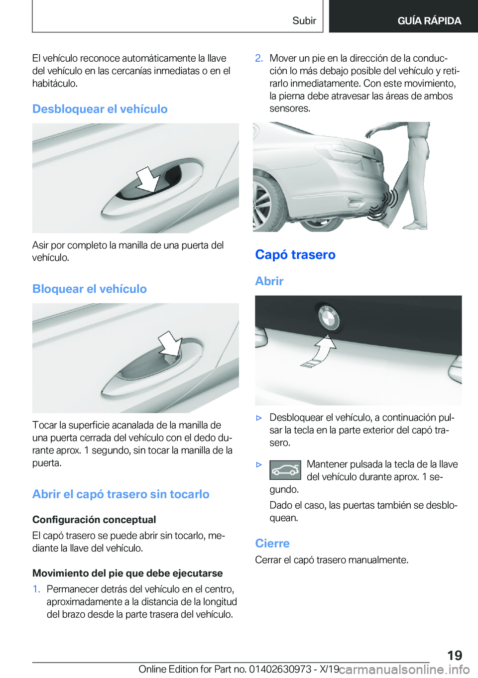 BMW 2 SERIES GRAN COUPE 2020  Manuales de Empleo (in Spanish) �E�l��v�e�h�
