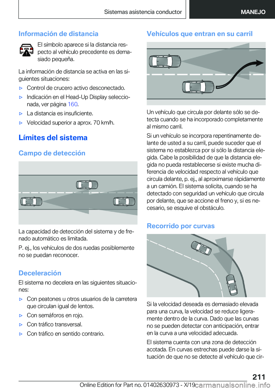 BMW 2 SERIES GRAN COUPE 2020  Manuales de Empleo (in Spanish) �I�n�f�o�r�m�a�c�i�