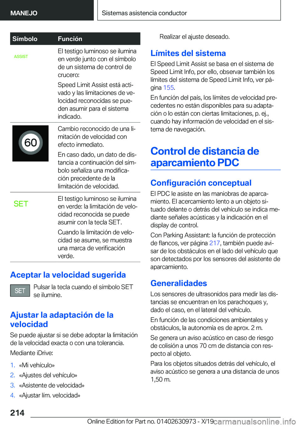 BMW 2 SERIES GRAN COUPE 2020  Manuales de Empleo (in Spanish) �S�