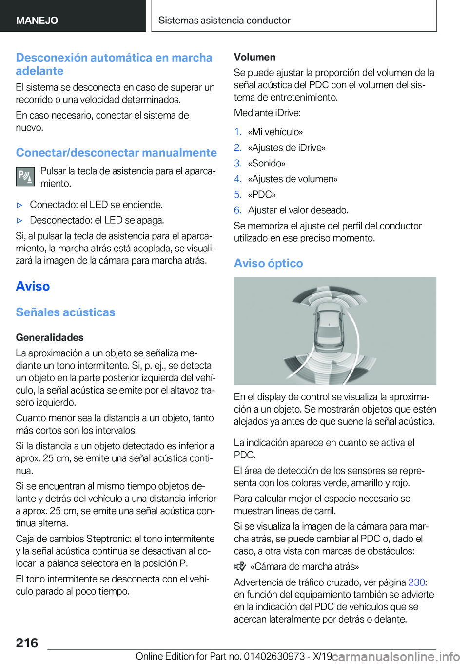 BMW 2 SERIES GRAN COUPE 2020  Manuales de Empleo (in Spanish) �D�e�s�c�o�n�e�x�i�