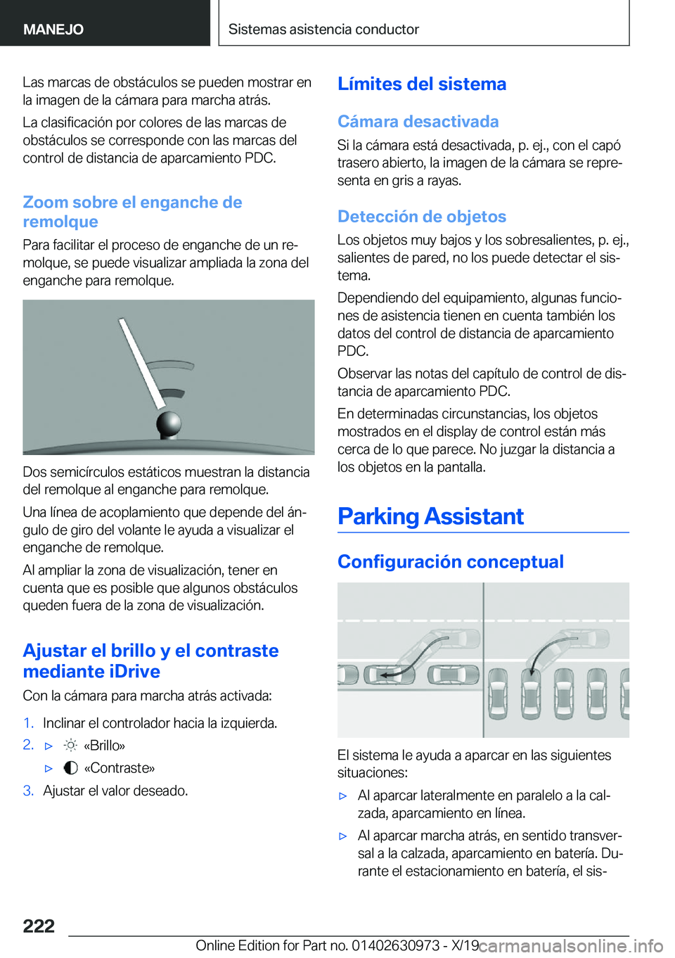 BMW 2 SERIES GRAN COUPE 2020  Manuales de Empleo (in Spanish) �L�a�s��m�a�r�c�a�s��d�e��o�b�s�t�