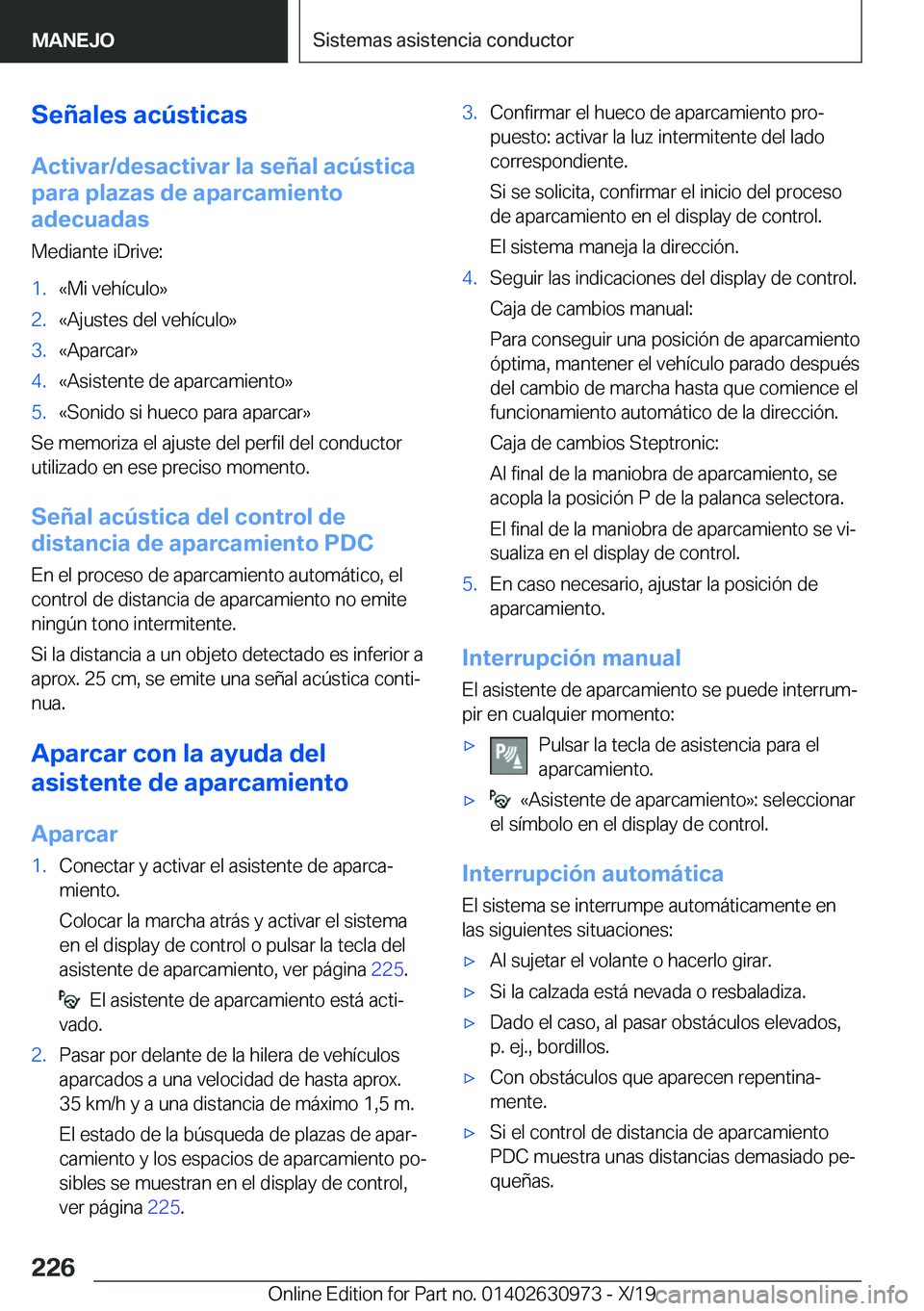 BMW 2 SERIES GRAN COUPE 2020  Manuales de Empleo (in Spanish) �S�e�