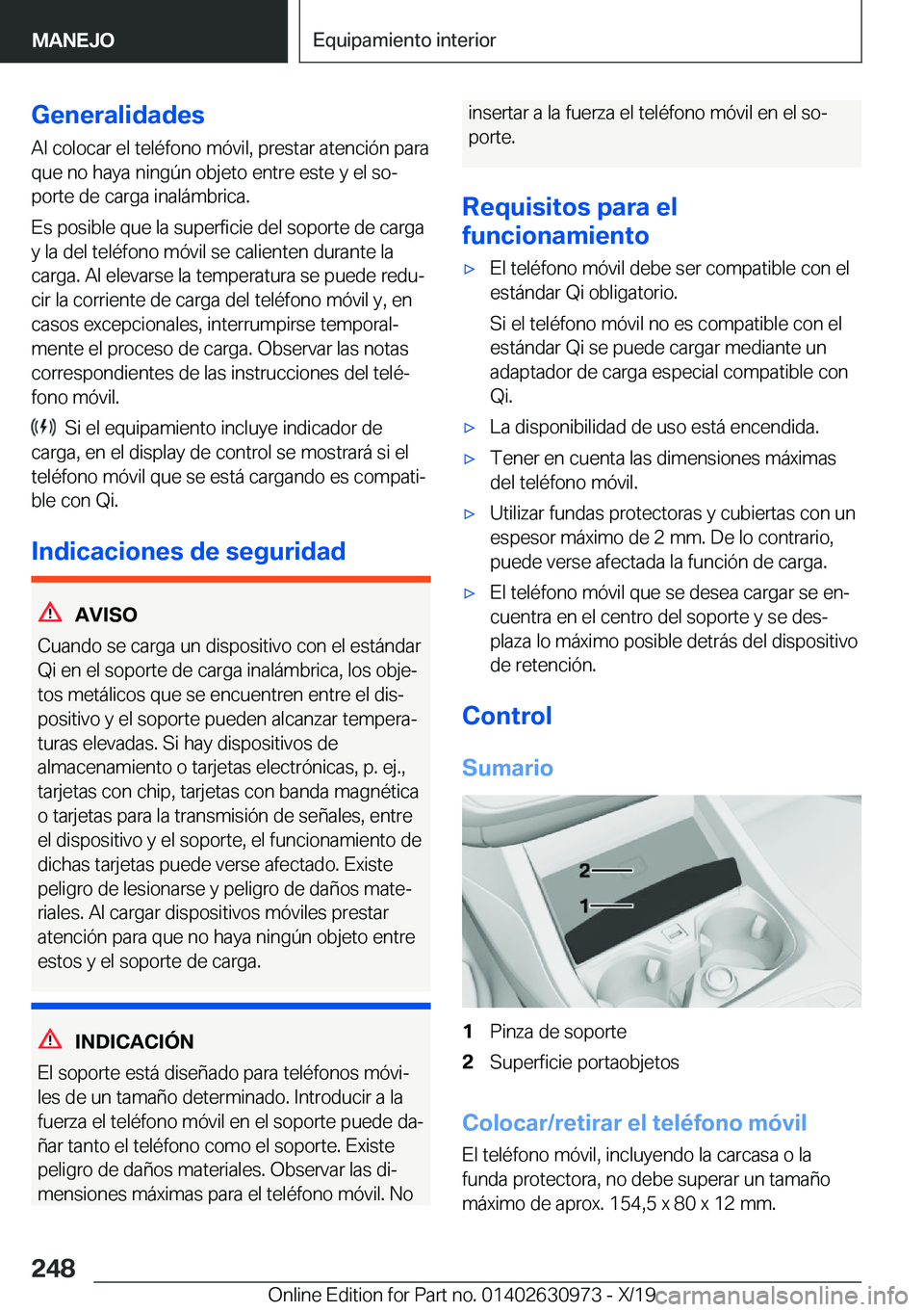 BMW 2 SERIES GRAN COUPE 2020  Manuales de Empleo (in Spanish) �G�e�n�e�r�a�l�i�d�a�d�e�s
�A�l��c�o�l�o�c�a�r��e�l��t�e�l�