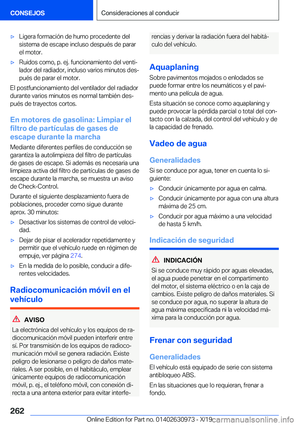 BMW 2 SERIES GRAN COUPE 2020  Manuales de Empleo (in Spanish) x�L�i�g�e�r�a��f�o�r�m�a�c�i�