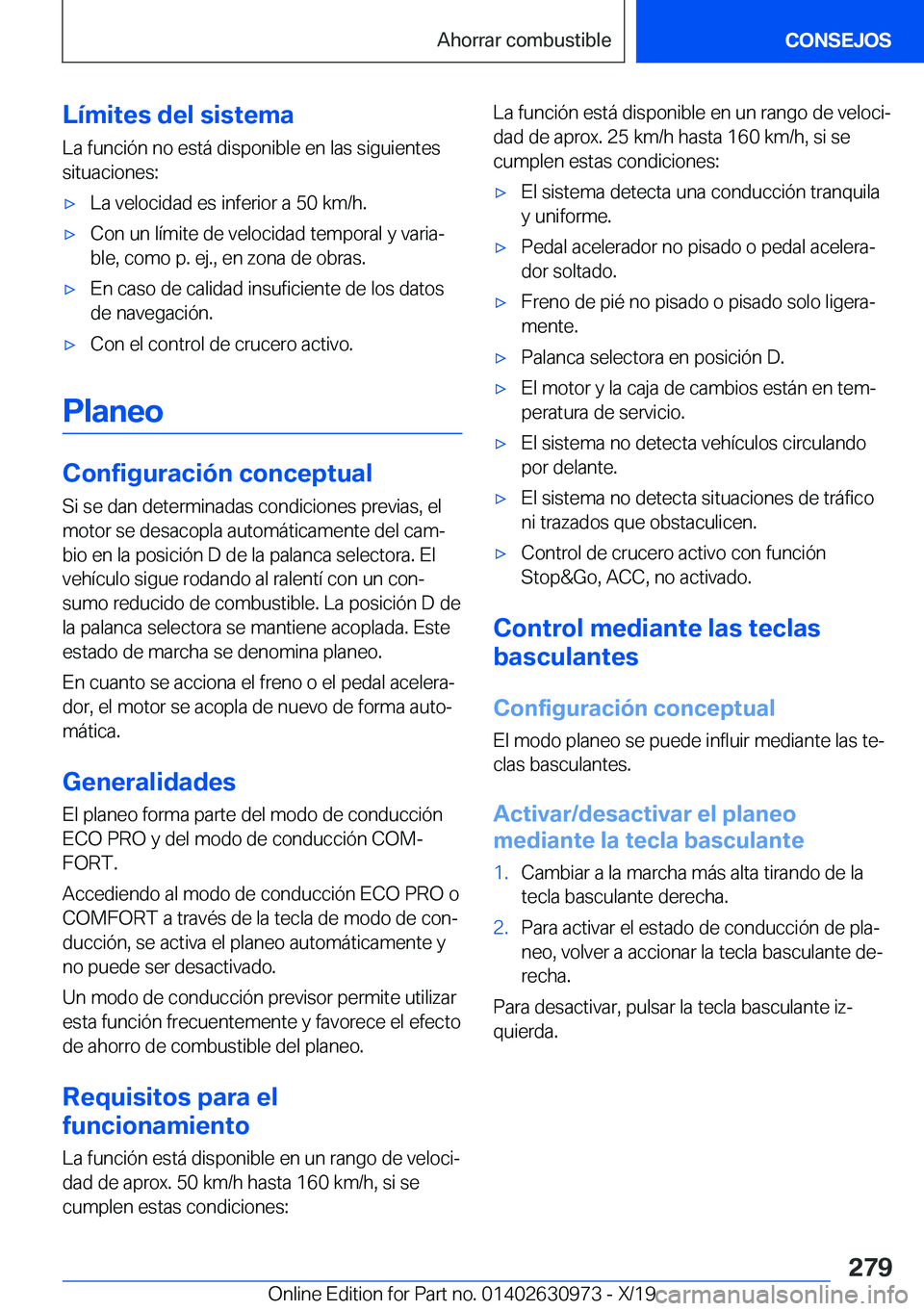 BMW 2 SERIES GRAN COUPE 2020  Manuales de Empleo (in Spanish) �L�